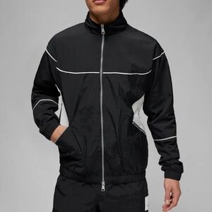 Jordan Essentials Warmup Jacket ~ Black White DV7624-010 | Men's: XL *NWT
